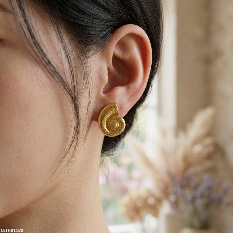 Nautilus Spiral Stainless Steel Tops Pair CETH01180 view 5