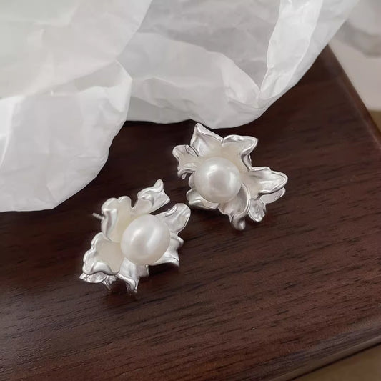 Sterling Silver Natural Freshwater Pearl - CETH01054 SIQ