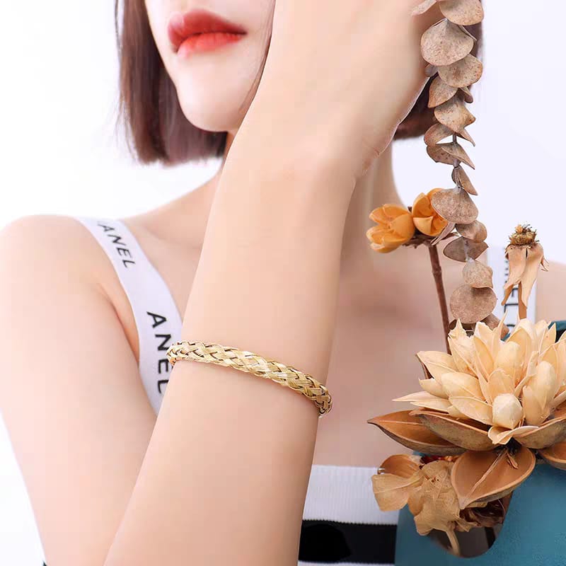 Modern Korean Golden Bracelet - SSJK0009