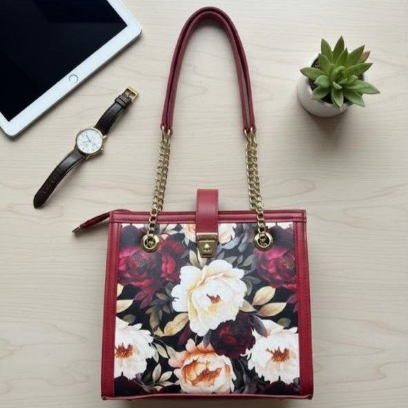 Luxe Chevron Tote Bag - BBLM0109