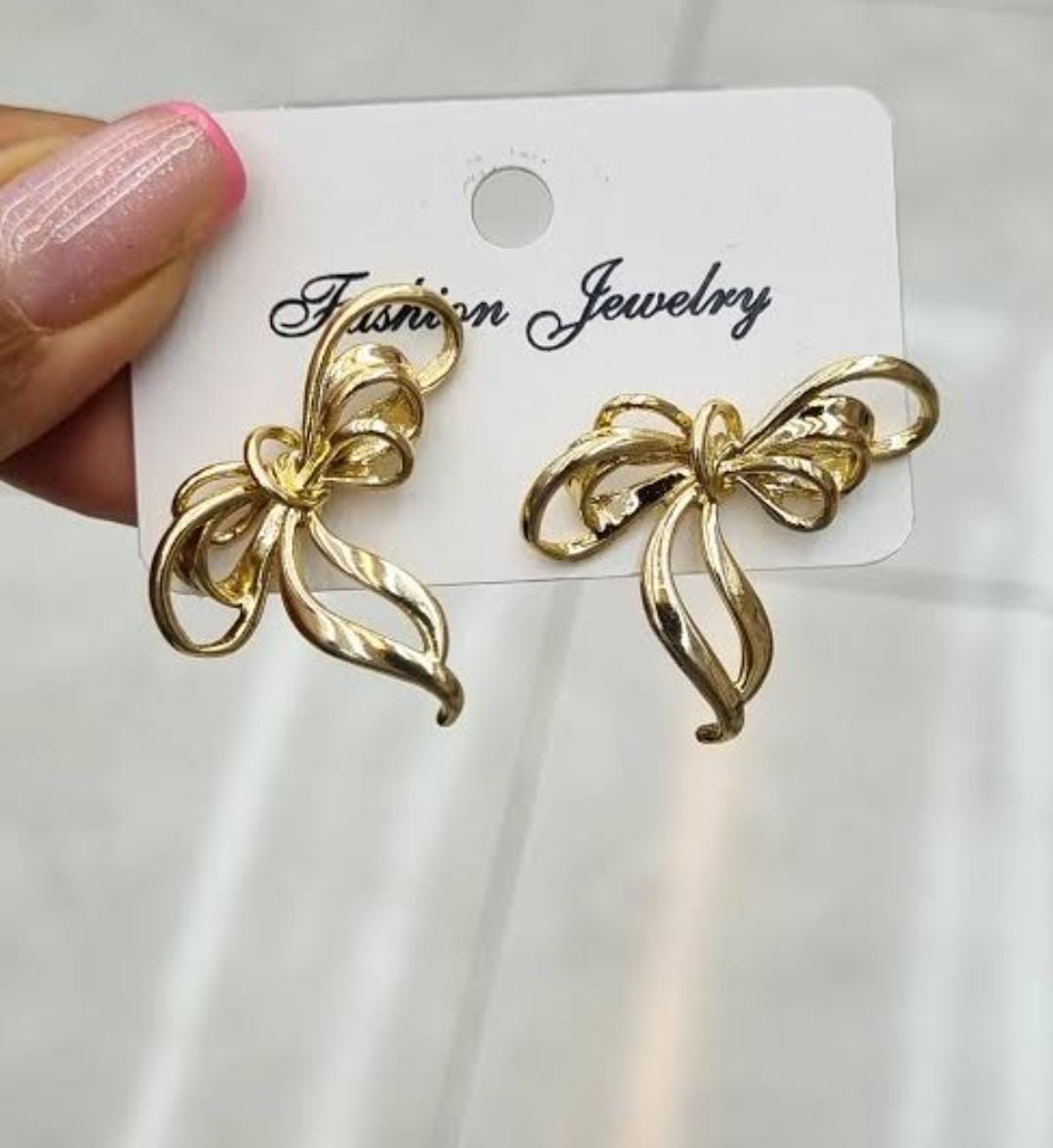 Stringy Bow Korean Earrings - SSJK0064