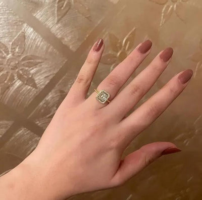 Crystal Square Korean Ring - SSJK0068