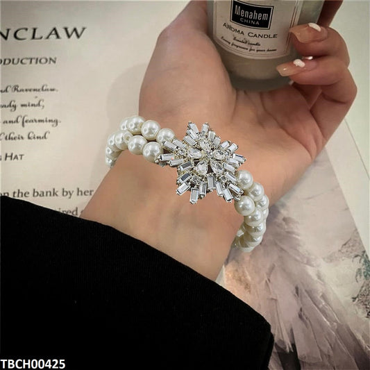 Tear Flower Pearl Bracelet - TBCH00425 SDQ