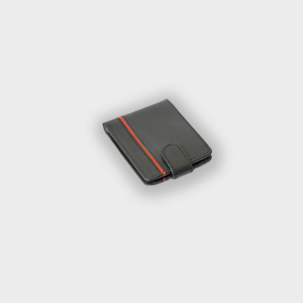 Crimson Black Leather Wallet