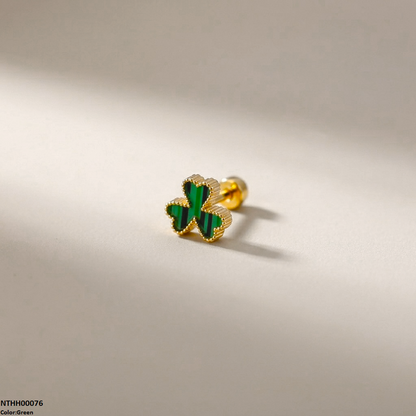 Clover Flower Stainless Steel Nose Pin NTHH00076 view 7