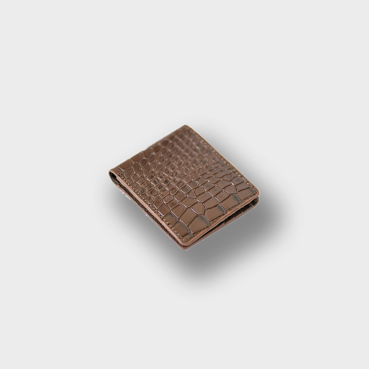 Croco Pattern Leather Wallet