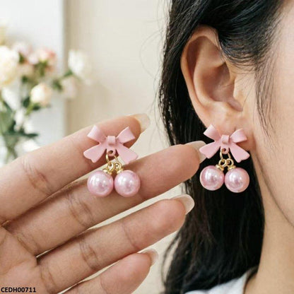 Bow Pearl Drop Tops Pair CEDH00711 view 3