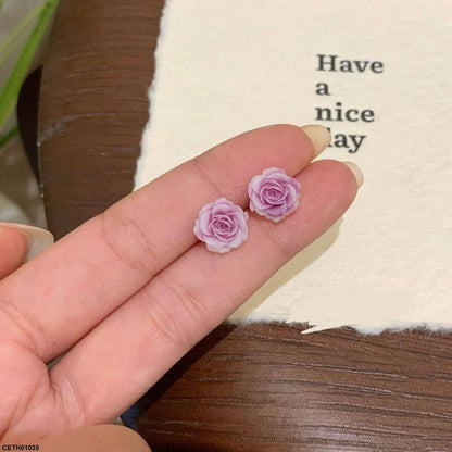 Flower Stud Korean Tops Pair - CETH01035 HJF