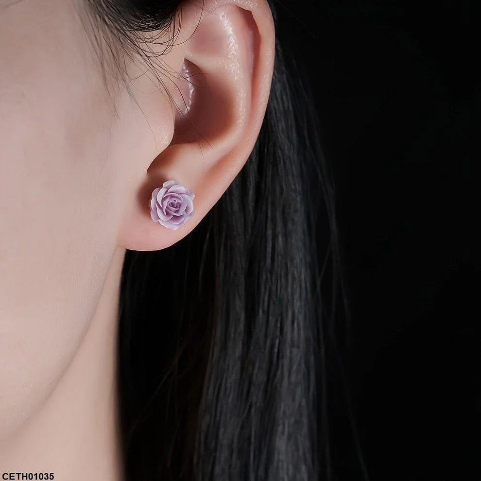 Flower Stud Korean Tops Pair - CETH01035 HJF