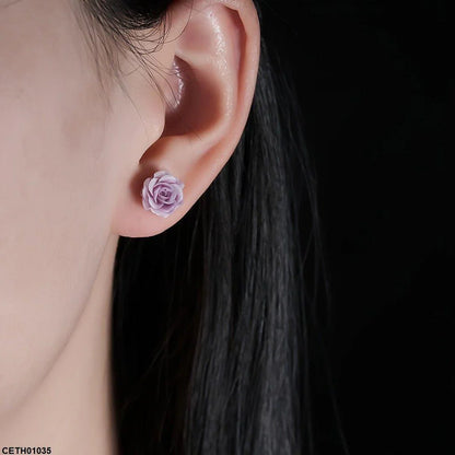 Flower Stud Korean Tops Pair - CETH01035 HJF