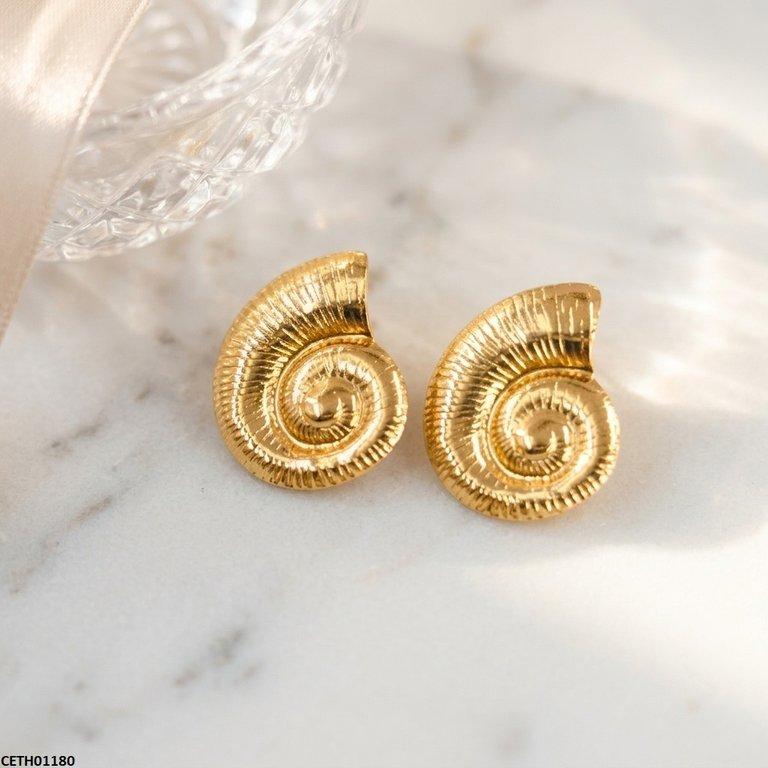 Nautilus Spiral Stainless Steel Tops Pair CETH01180 view 4