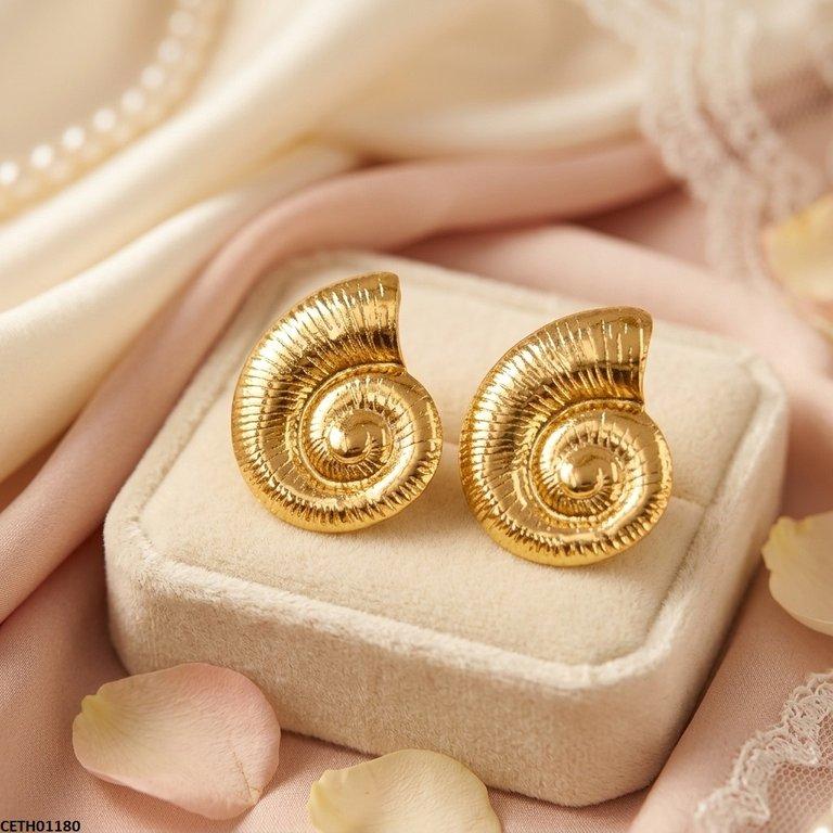 Nautilus Spiral Stainless Steel Tops Pair CETH01180 view 3