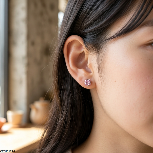 Square Stone Stainless Steel Tops Pair CETH01226 - Glamzy