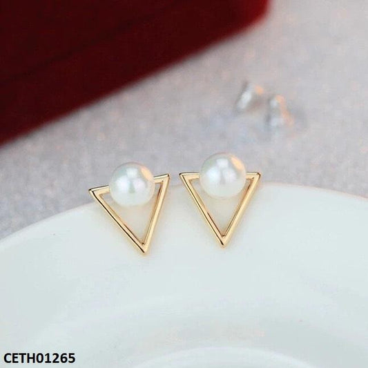 Triangle & Pearl Tops Pair CETH01265 - Glamzy