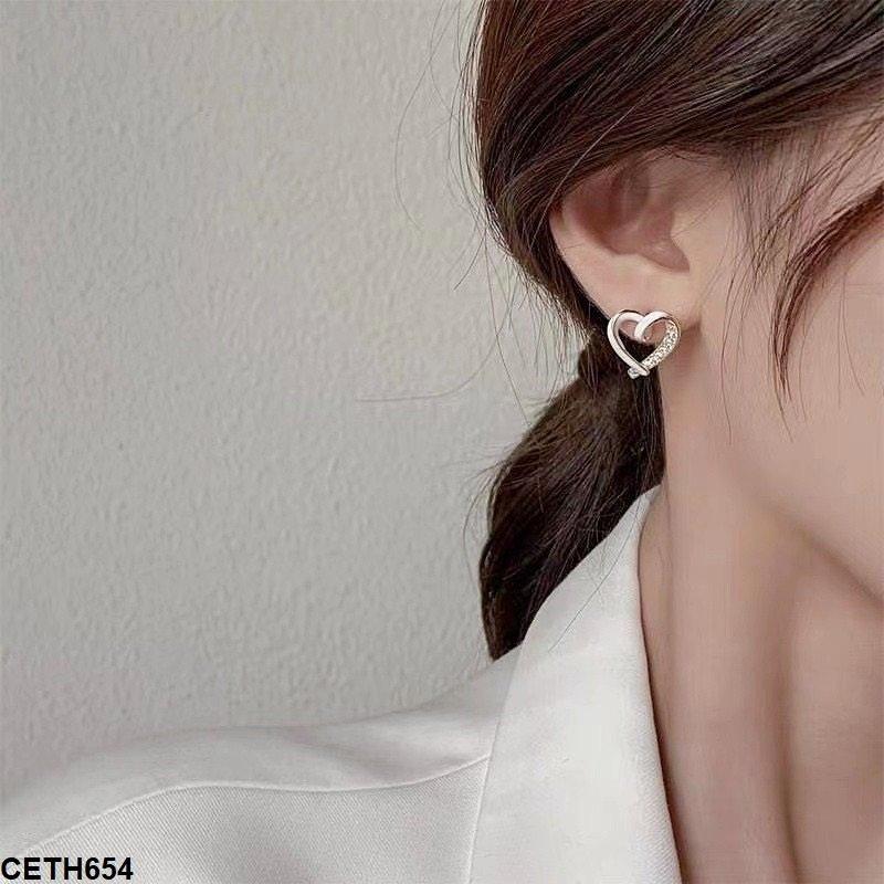 Heart Ear Tops Pair CETH654 view 3