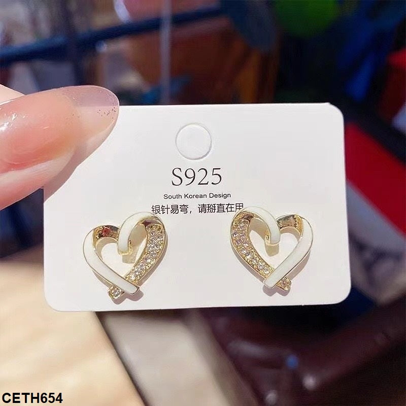 Heart Ear Tops Pair CETH654 view 2