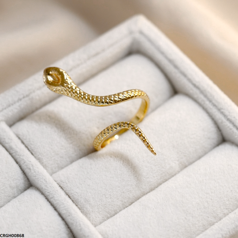 Snake Stainless Steel Ring Adjustable CRGH00868 view 4
