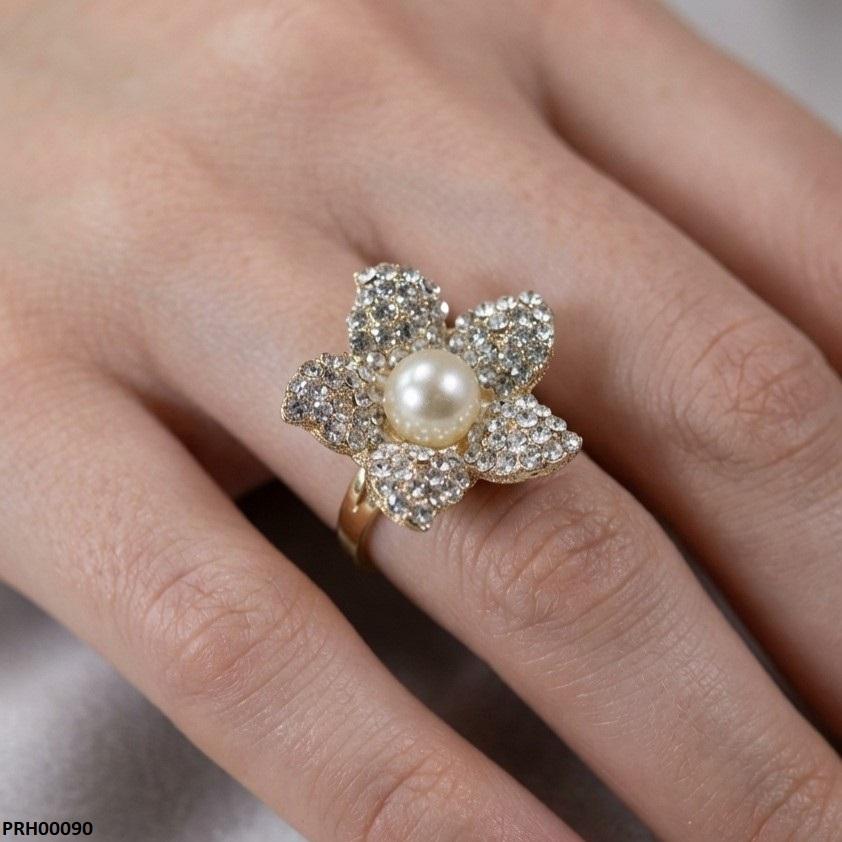 Flower Pearl Ring Adjustable PRH00090 view 2