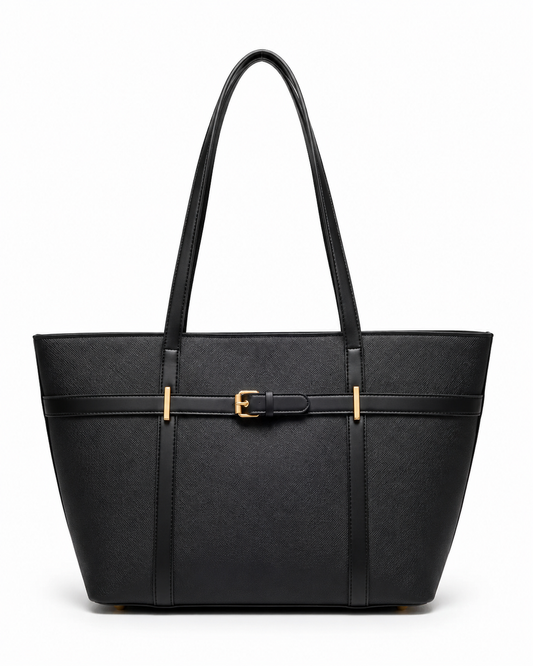Modern Black Tote Bag - BBLM0104