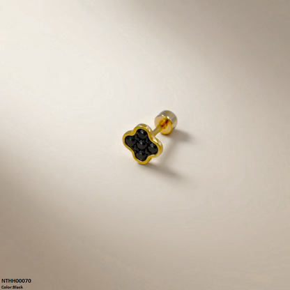 Clover Flower Stainless Steel Nose Pin NTHH00070 view 8