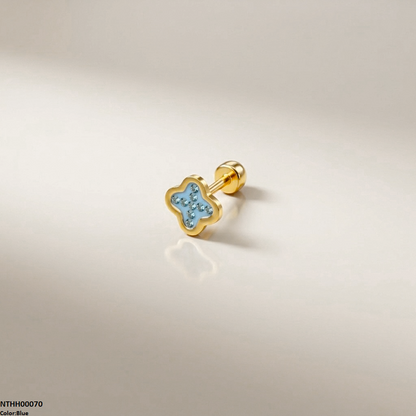 Clover Flower Stainless Steel Nose Pin NTHH00070 view 13