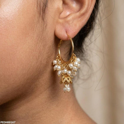 Kashmiri Jhumki Bell Drop Earrings PEDH00167 view 2