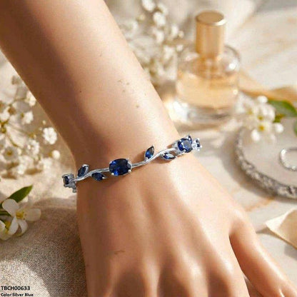 High Zircon Tulip Leaf Bracelet TBCH00633 view 27