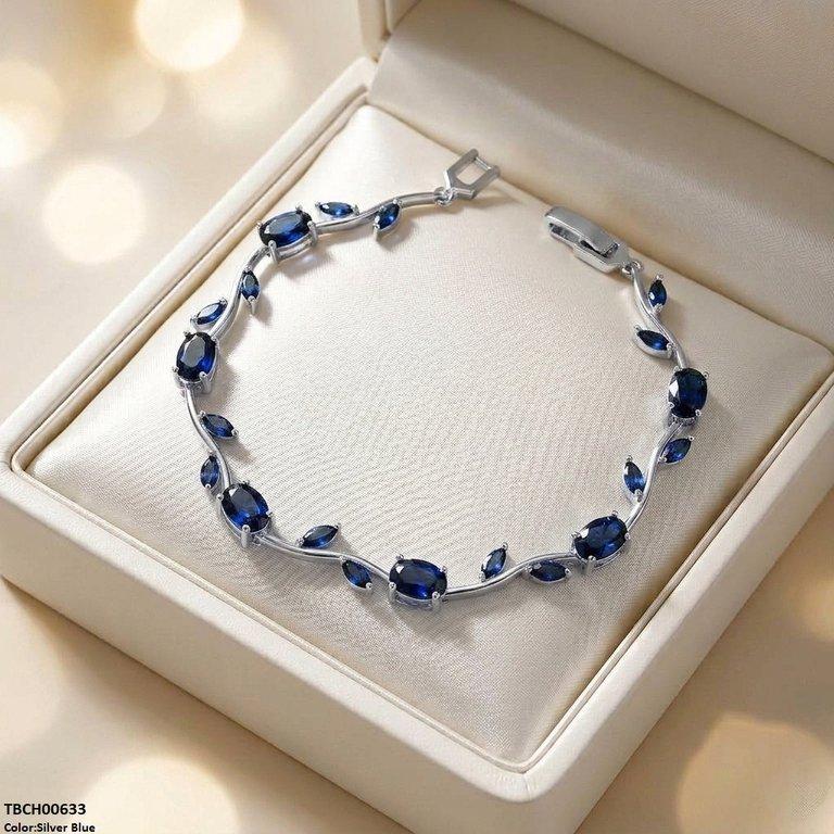 High Zircon Tulip Leaf Bracelet TBCH00633 view 20
