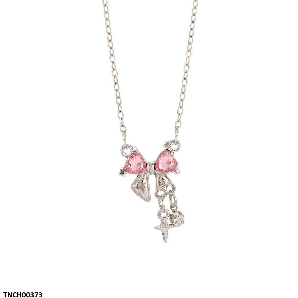Bow Heart Necklace TNCH00373 view 4