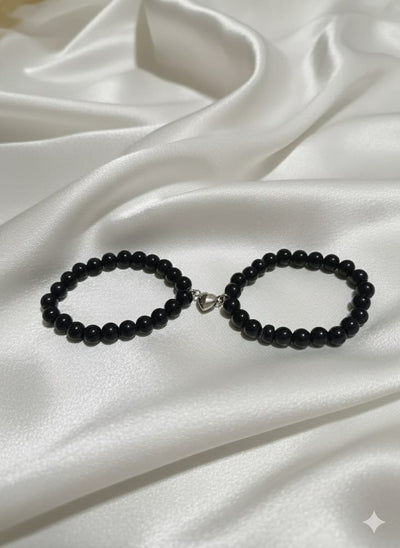 Couple Magnetic Bracelet (Black Color) - SSJK031