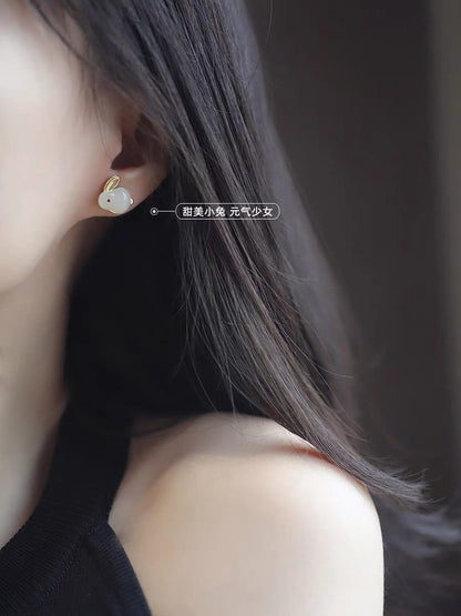 Rabbit Style Korean Earrings Tops - SSJK030
