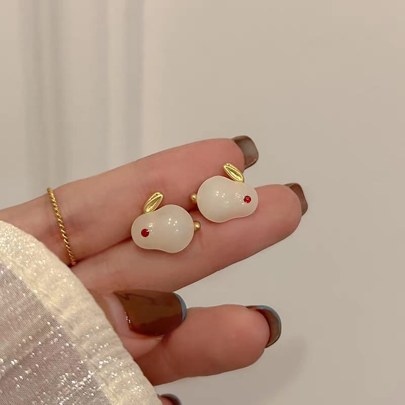 Rabbit Style Korean Earrings Tops - SSJK030