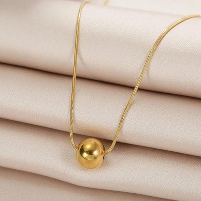 Korean Golden Chain Ball Pendant - SSJK001