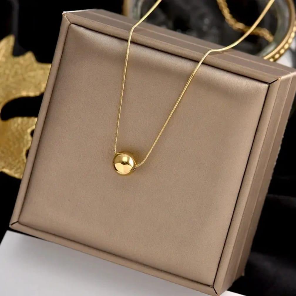 Korean Golden Chain Ball Pendant - SSJK001