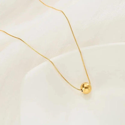 Korean Golden Chain Ball Pendant - SSJK001