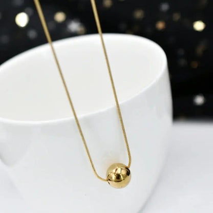 Korean Golden Chain Ball Pendant - SSJK001