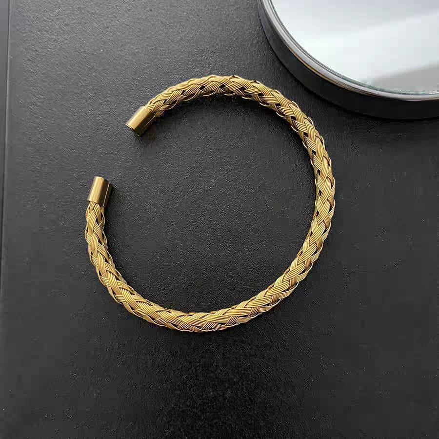 Modern Korean Golden Bracelet - SSJK0009
