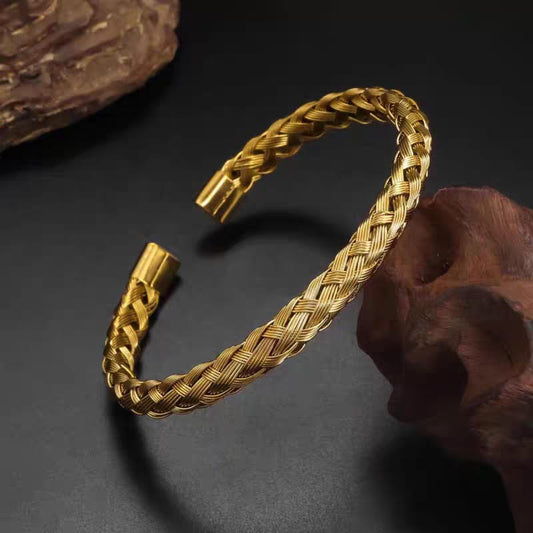 Modern Korean Golden Bracelet - SSJK0009