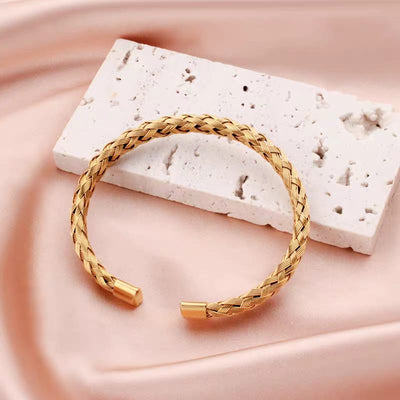 Modern Korean Golden Bracelet - SSJK0009