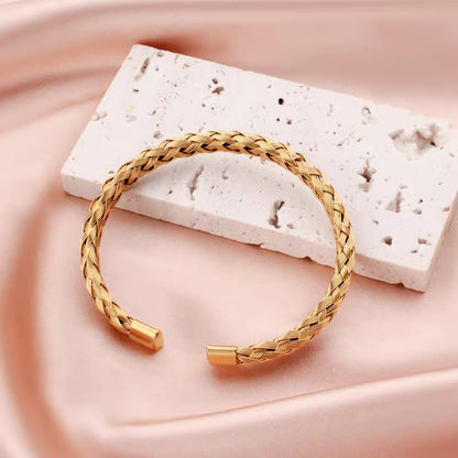 Modern Korean Golden Bracelet - SSJK0009