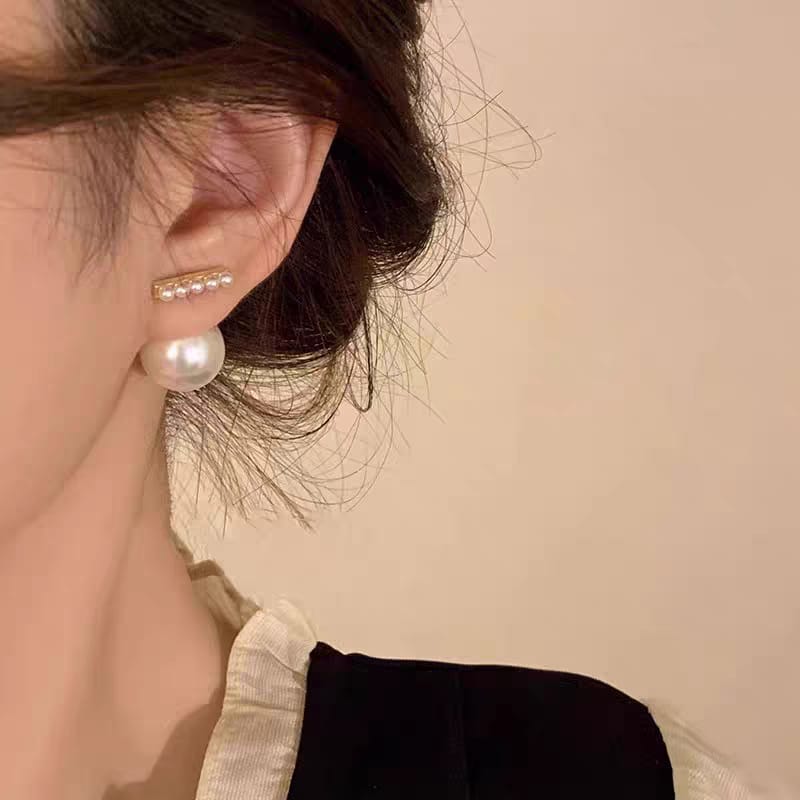 Korean Stylish Pearl Earrings Studs - SSJK028