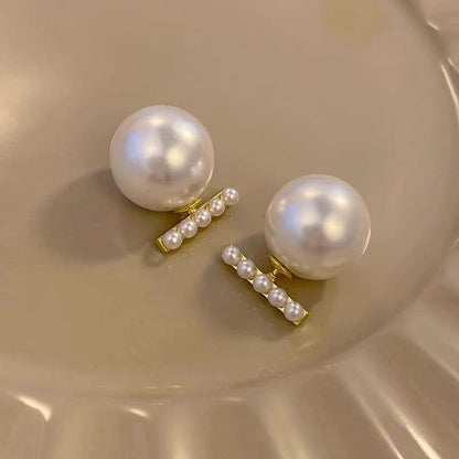 Korean Stylish Pearl Earrings Studs - SSJK028