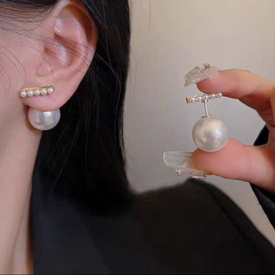 Korean Stylish Pearl Earrings Studs - SSJK028