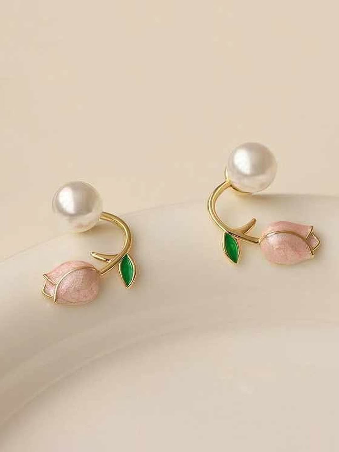 Modern Flower Korean Earrings - SSJK014