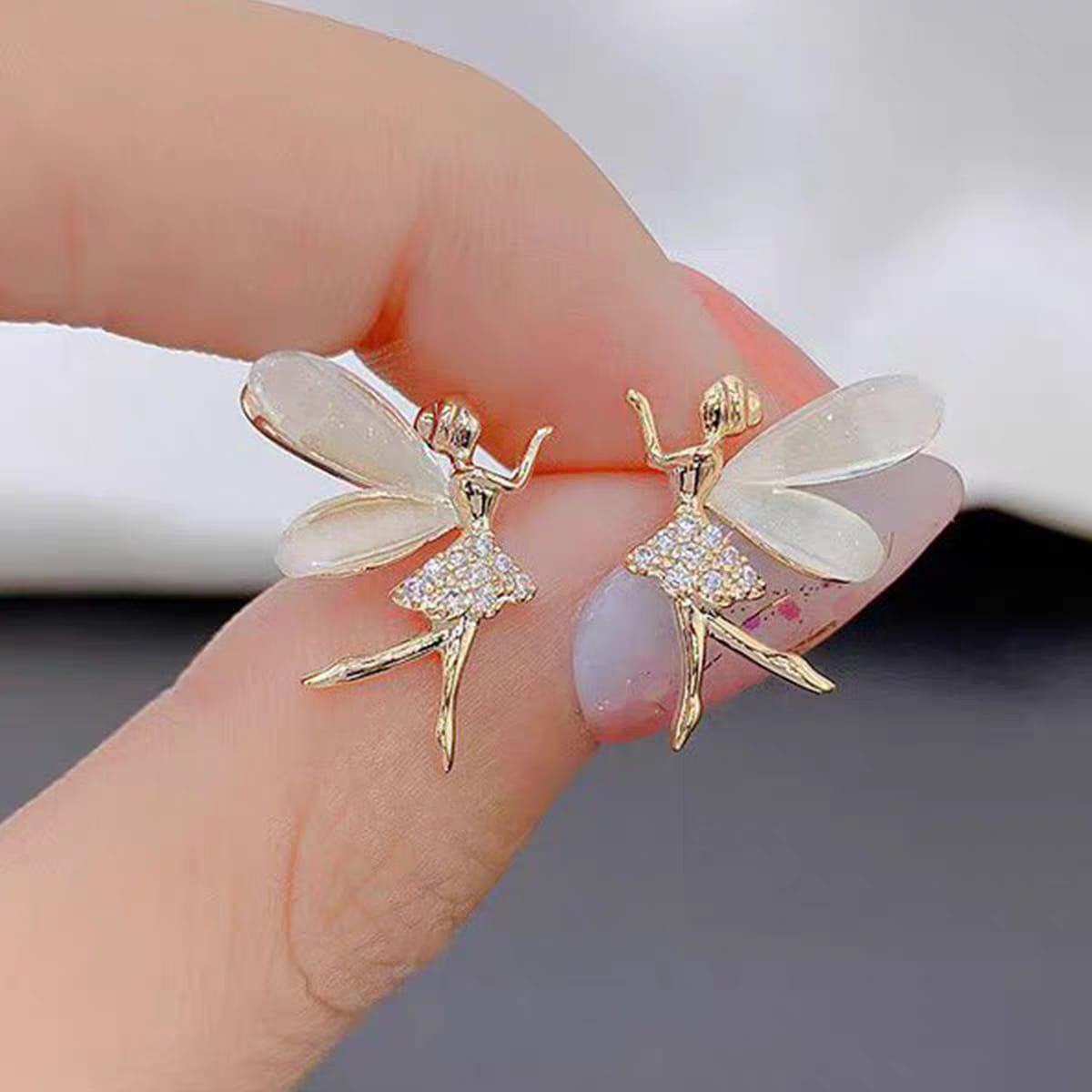 Korean Fairy Wings Earrings - SSJK0054