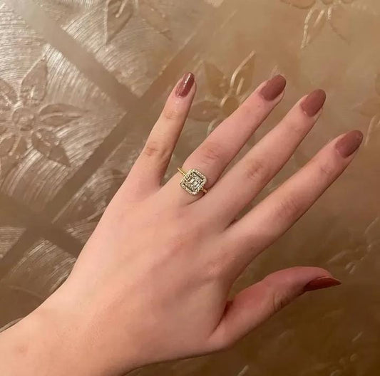 Crystal Square Korean Ring - SSJK0068