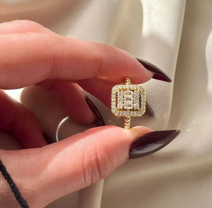 Crystal Square Korean Ring - SSJK0068