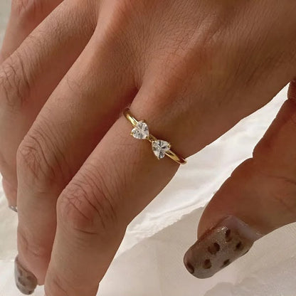 Crystal Bow Elegant Ring (Adjustable) - SSJK0074