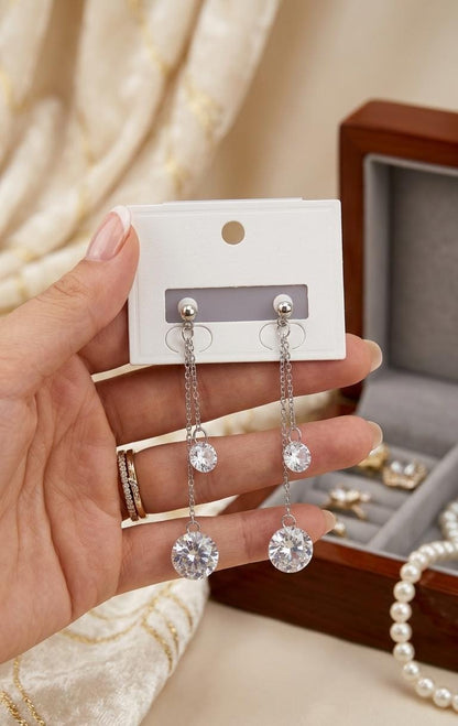 Double Drop Korean Earrings - SSJK0061