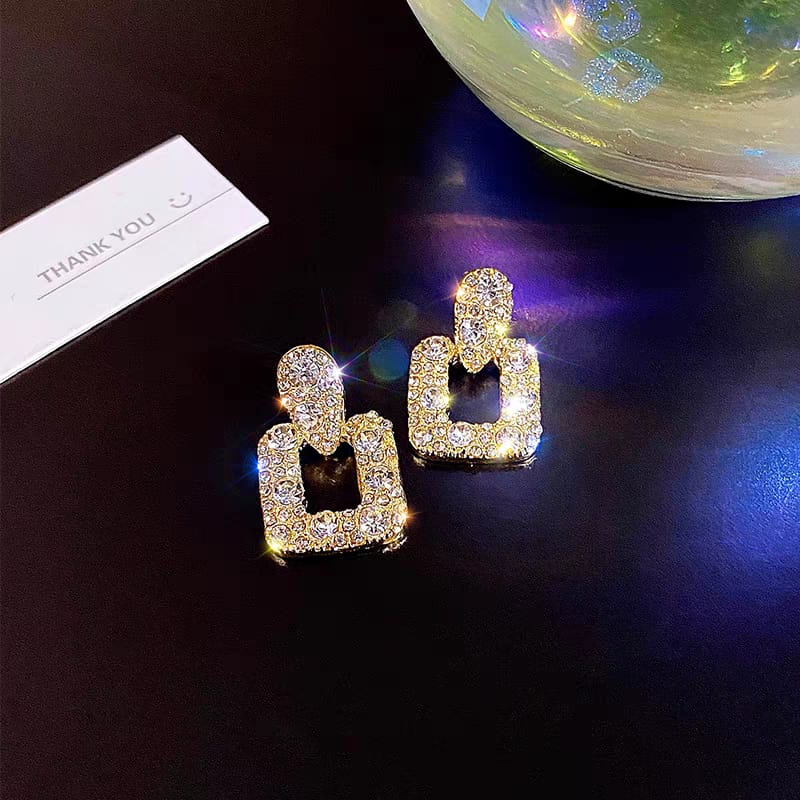 Pin-Square Korean Earrings - SSJK0063